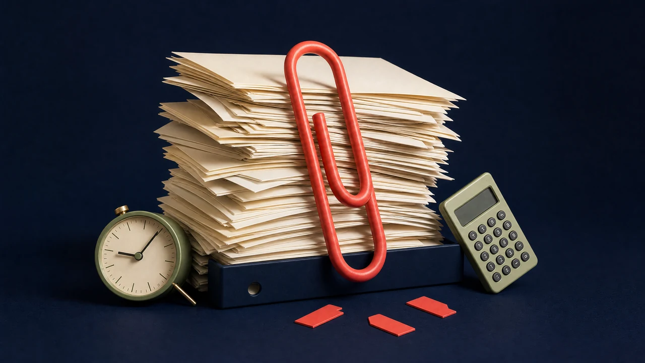 Editorial collage about payroll exceptions