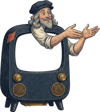 DaVinci reaching out to shake hands