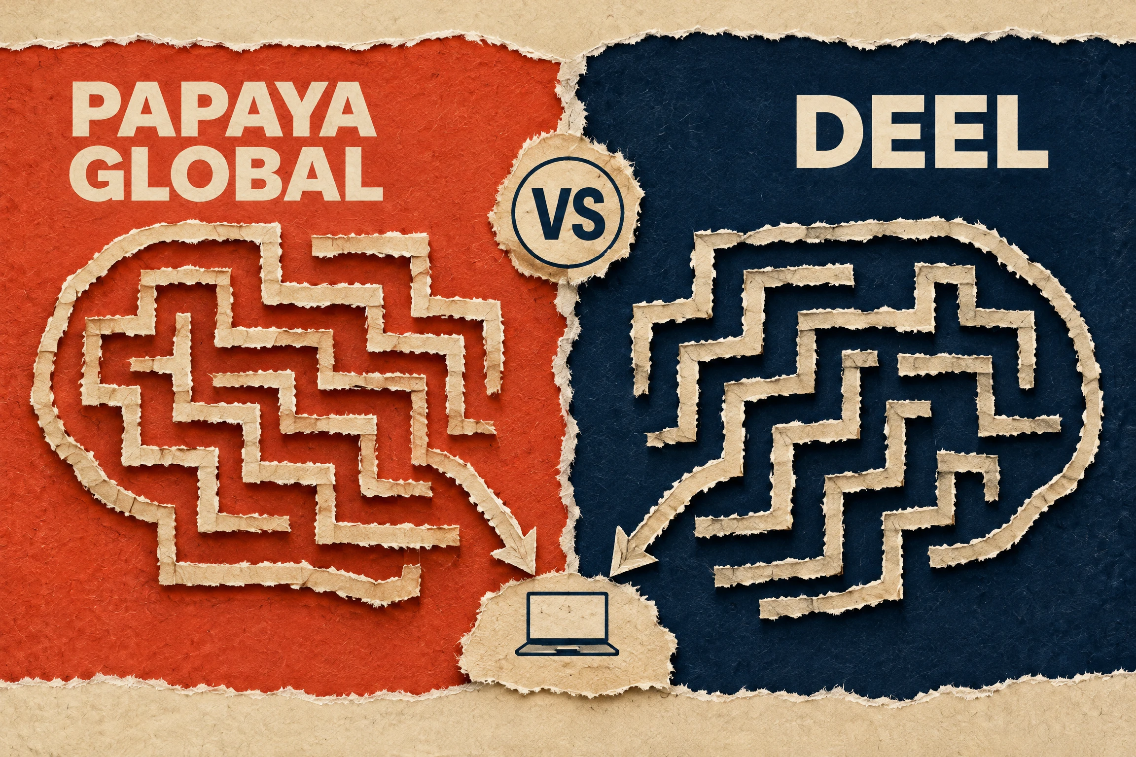 Papaya Global and Deel company-fit maze comparison