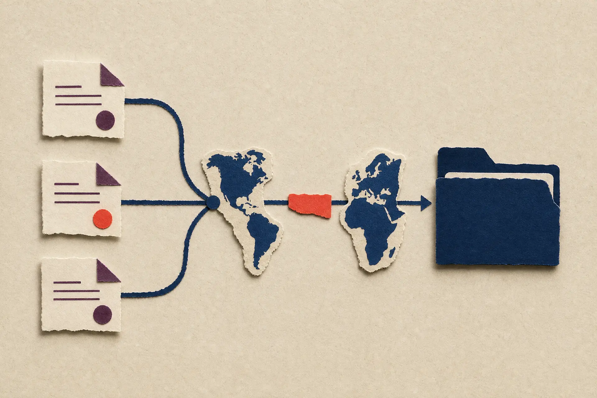 People and systems editorial report artwork