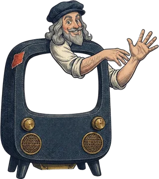 DaVinci waving five fingers