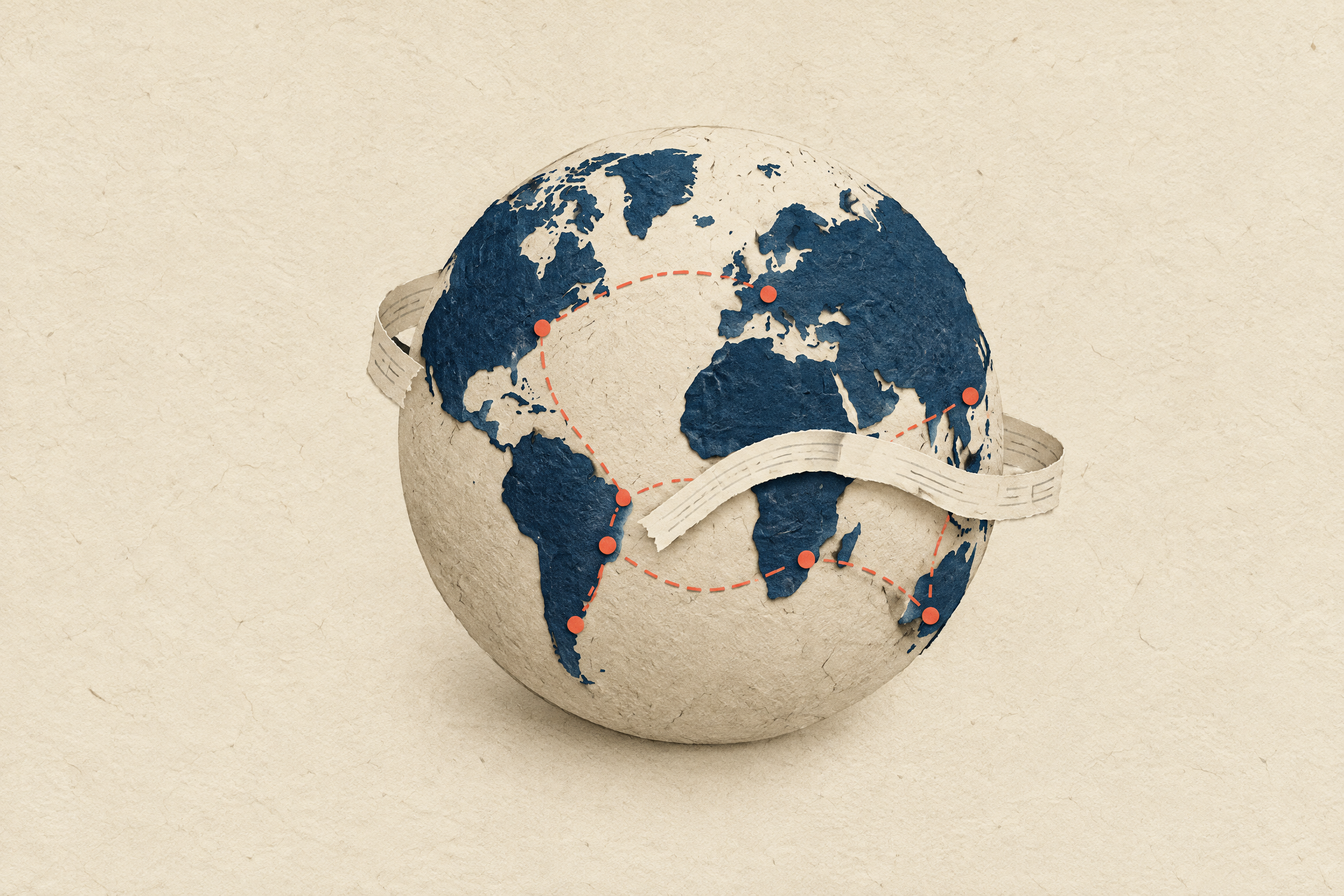 Lake map editorial report artwork